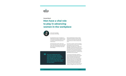 Les hommes ont un rôle essentiel à jouer dans l